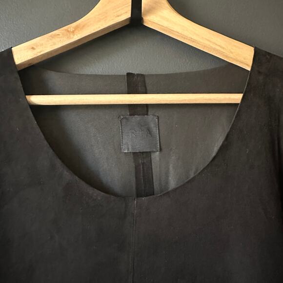 RtA Lamb Suede Leather Black Fringe Dress Size XS - Picture 7 of 12